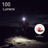 Clip-on cap visor light with motion sensor